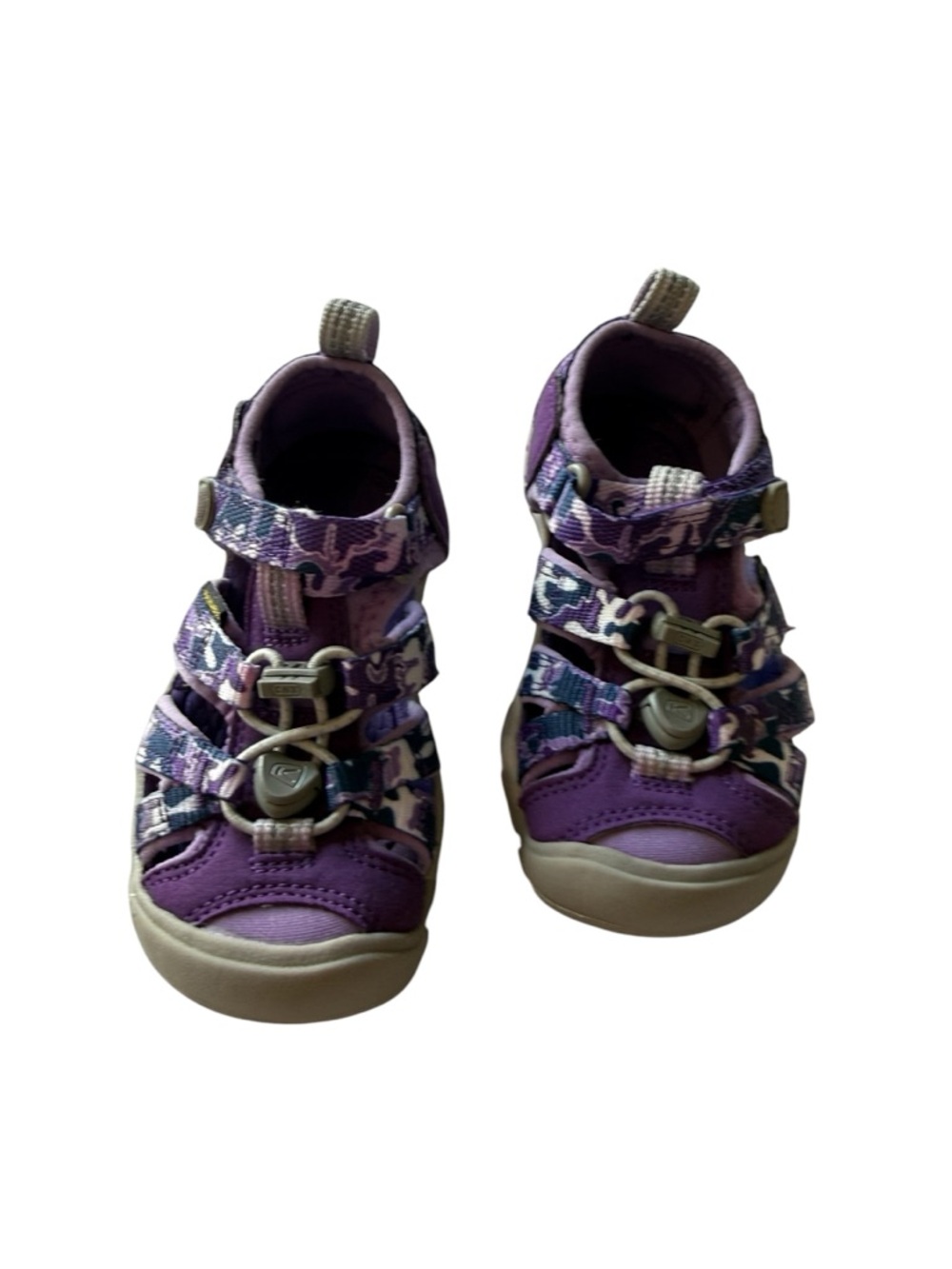 Keen Purple Camo-Pattern Kids Outdoor Sandals